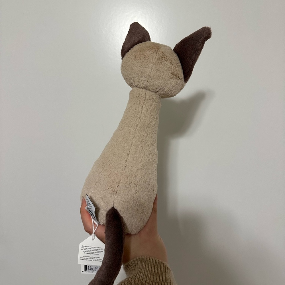 Jellycat Iris Siamese Cat NWT RETIRED VHTF - Picture 4 of 8